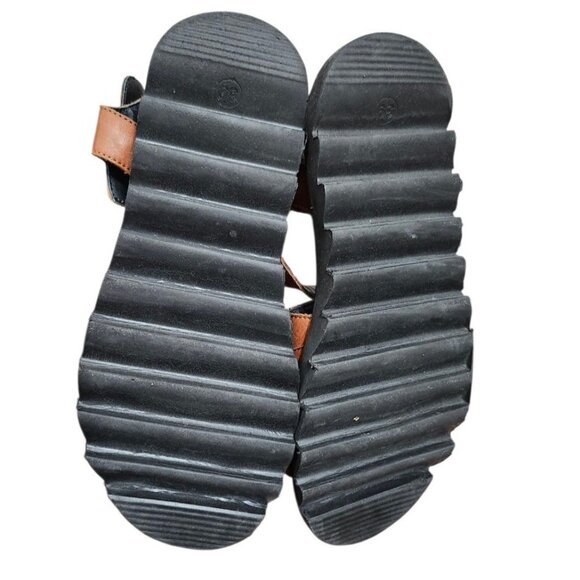 MAGO Leather Sandals Brown | Comfort Strappy Slides | Size 39 EU / 8.5 US - Picture 11 of 14